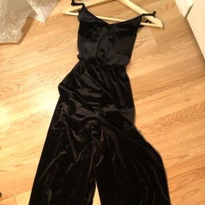 suede jumpsuit